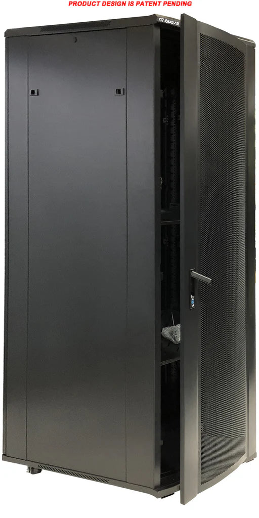 42U 60cm(23.5inch) Rack  - Locking Metal Door, 2 Fans