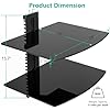 AUDIO Glass wall 2-shelf 29-4-SM1433