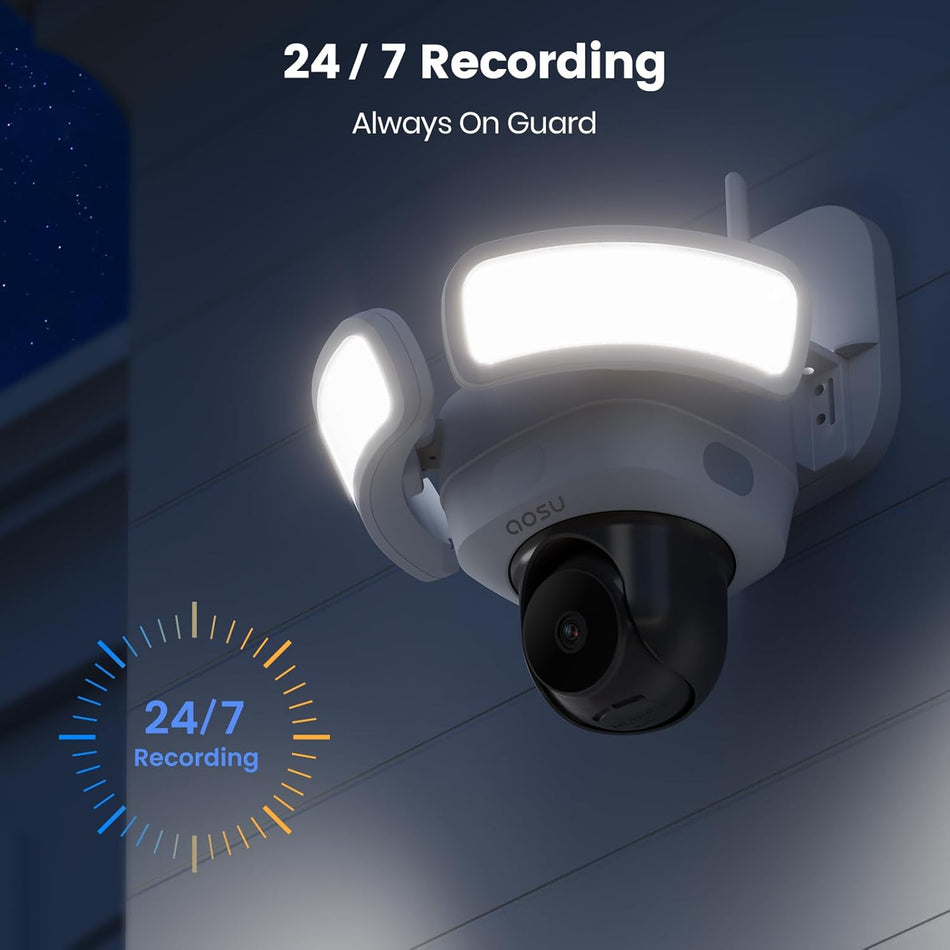 Aosu Smart Wired Outdoor Security Floodlight Camera