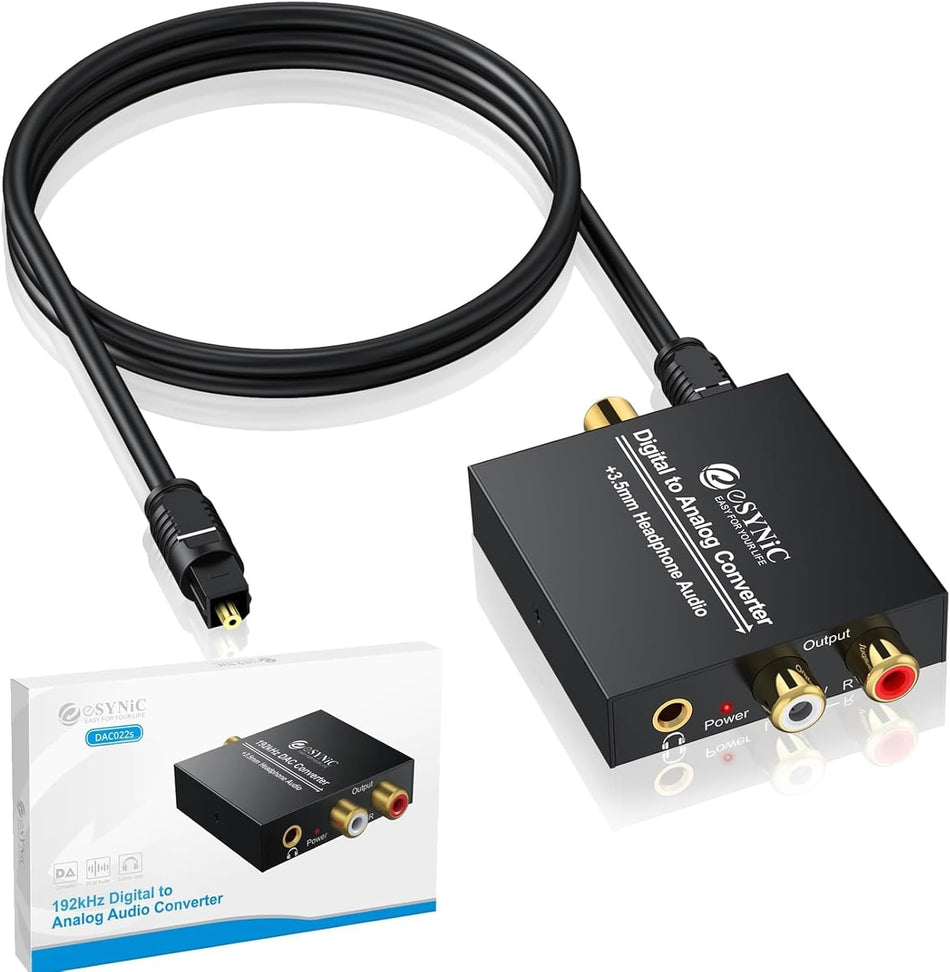 AV Planet - 192KHZ Digital to Analog Audio Adapter Portable DAC Converter