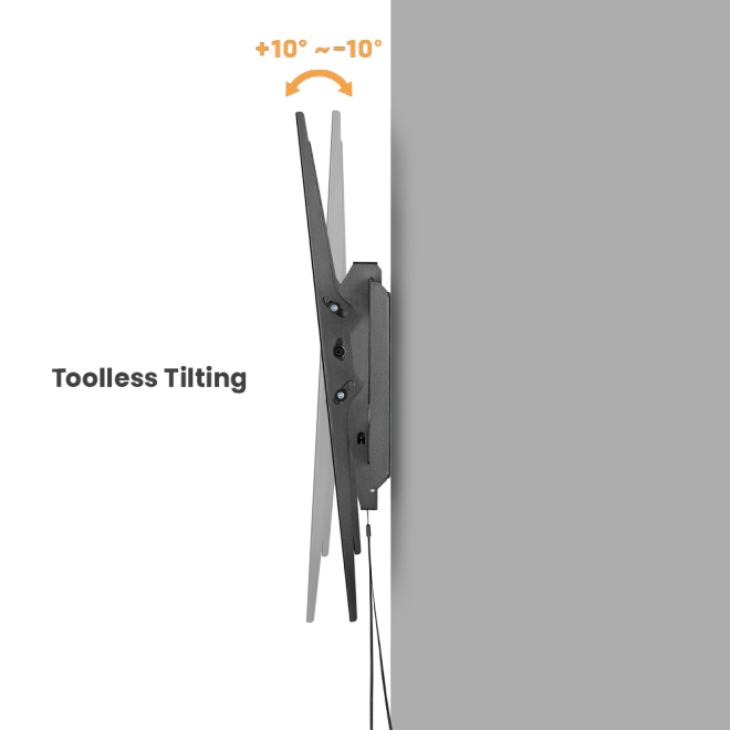 Brateck Heavy-Duty Tilt TV Wall Mount For 37’’~80’’ TVs