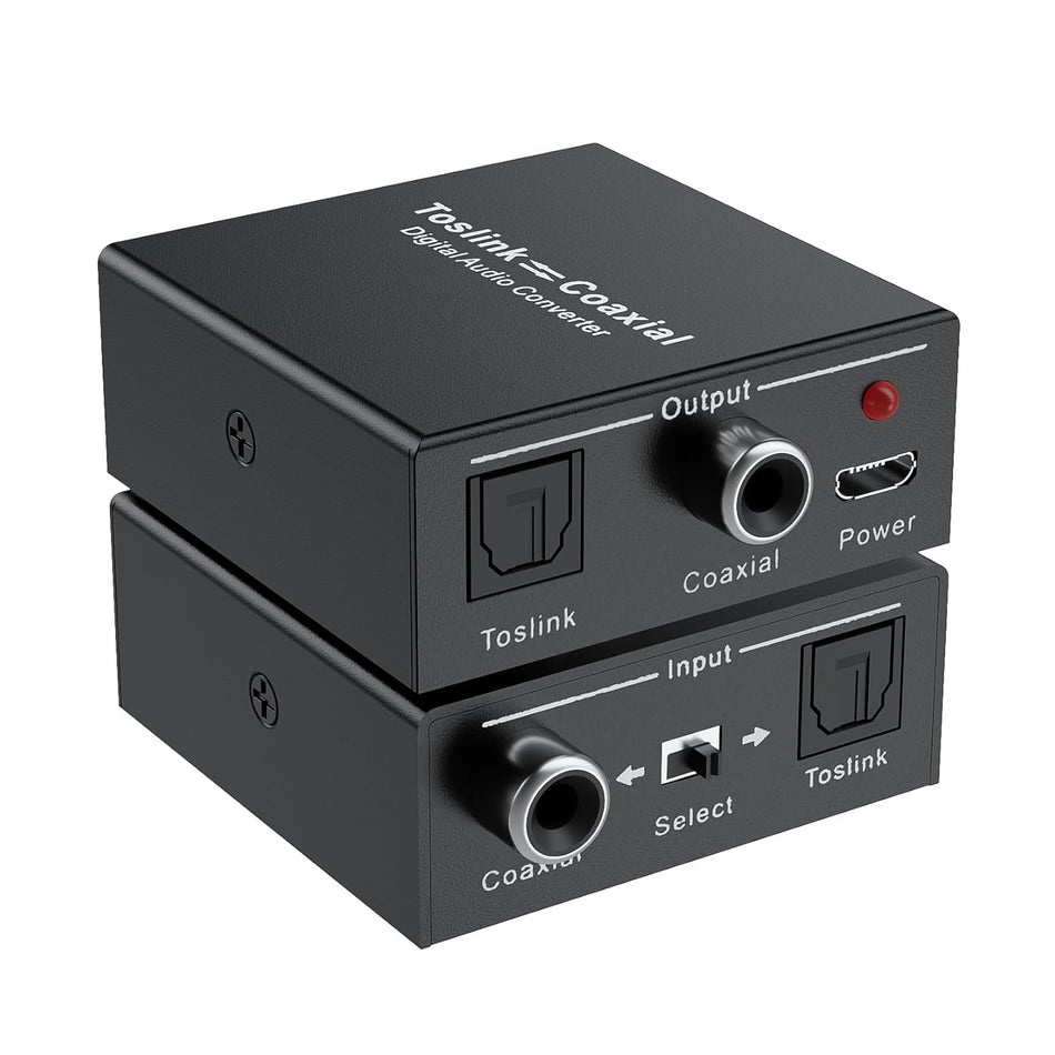 AV Planet Bi-Directional Coaxial to/from Optical Converter, SPDIF Toslink to Coaxial