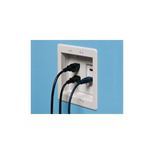 TVBU505GC Two-Gang Recessed TV Box - Low Voltage