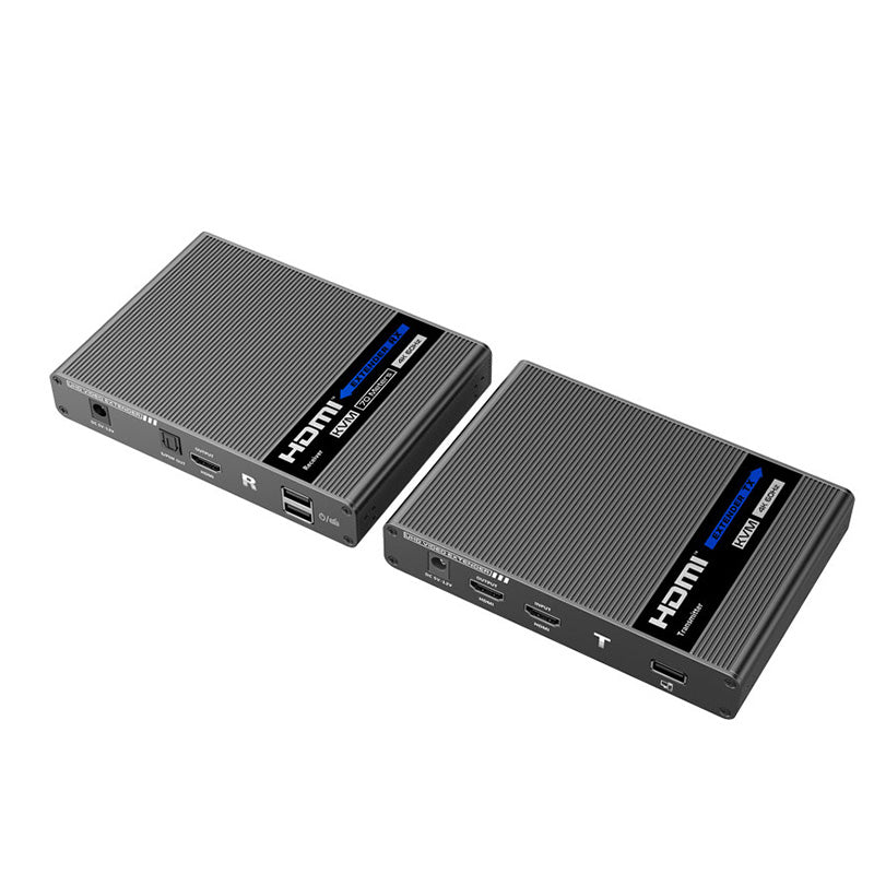 AV Planet - LKV676KVM 4K@60Hz HDMI2.0 point to point extender over Single CAT6/6A/7 Cable up to 70M, HDR10 Zero latency ipcolor technology, With KVM Function Transmitter and Receiver Kit