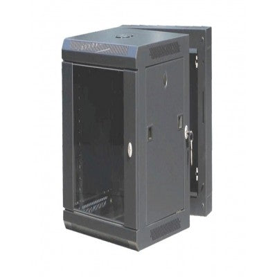 CAT100UD-15UBK: 15U Rear-Hinged Wall Mountable Cabinet Networking Rack