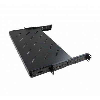 CAT105-10: 1U 10in Sliding Vented Rack Server Shelf