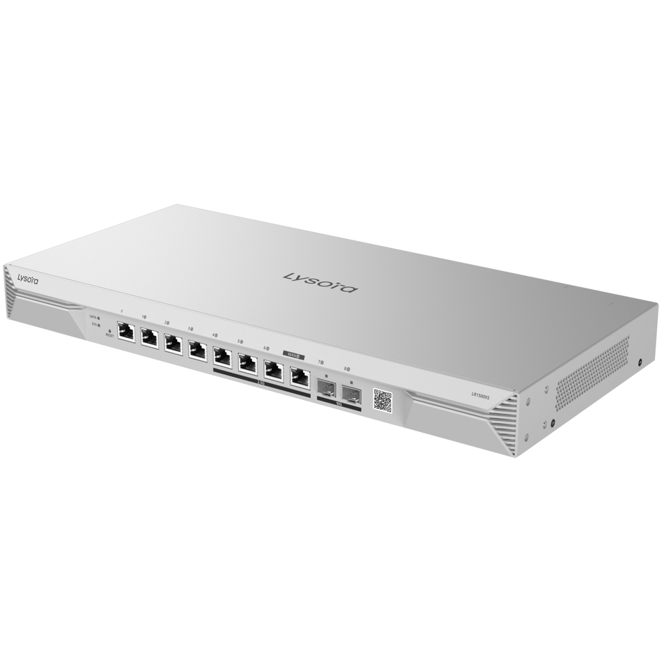 Lysora LR1500XS 8-Port (4 x 2.5G Ports) High-Performance Cloud Managed Router with 2 x SFP+ Ports