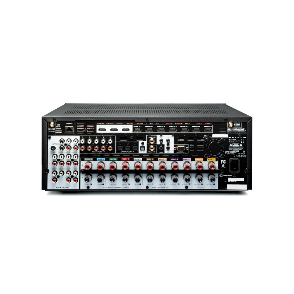 Anthem MRX1140 15.2 Pre-Amplifier / 11 Amplifier Channel A/V receiver with 8K HDMI 2.1 support and ARC Genesis Room Correction