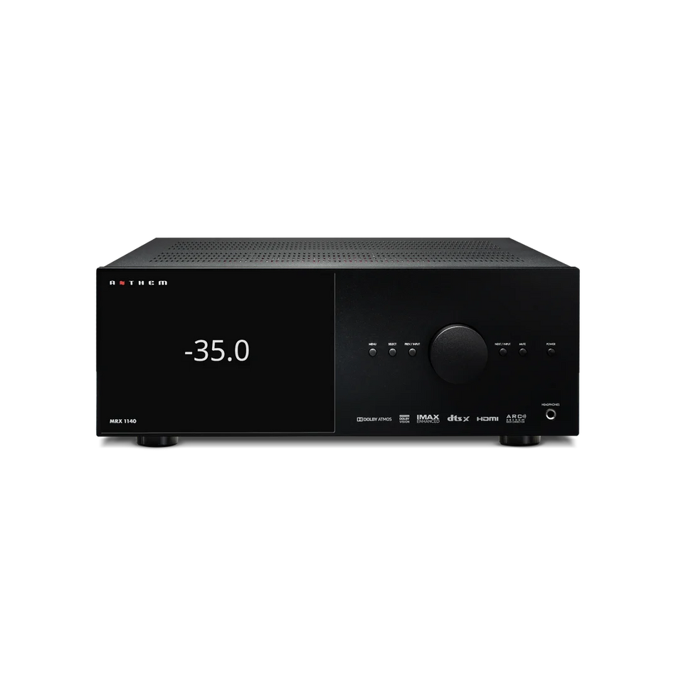 Anthem MRX1140 15.2 Pre-Amplifier / 11 Amplifier Channel A/V receiver with 8K HDMI 2.1 support and ARC Genesis Room Correction