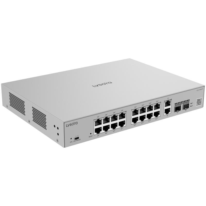 Lysora LCS-16GS-P , 16-Port Cloud Managed PoE Switch with 250 W PoE