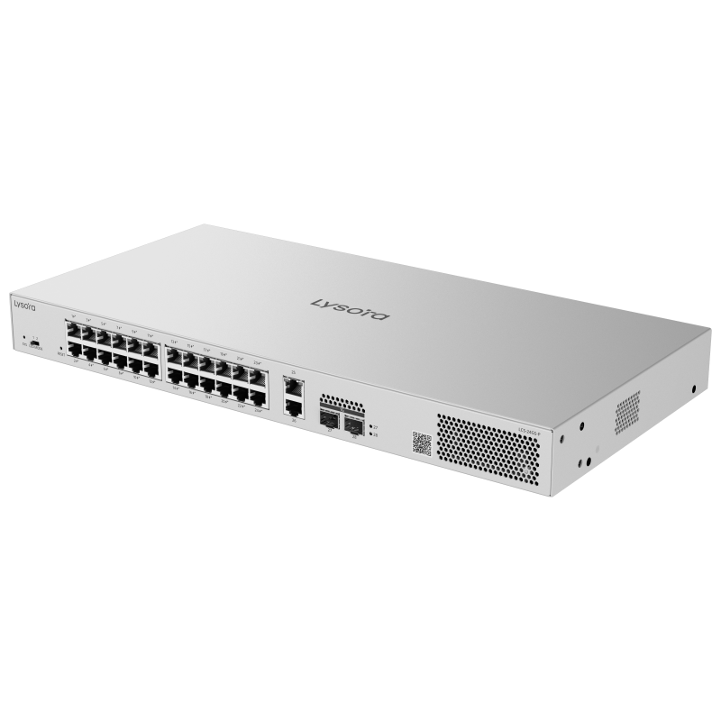 Lysora LCS-24GS-P , 24-Port Cloud Managed PoE Switch with 370 W PoE