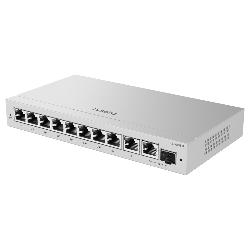Lysora LCS-8GS-P, 8-Port Cloud Managed PoE Switch with 120W PoE