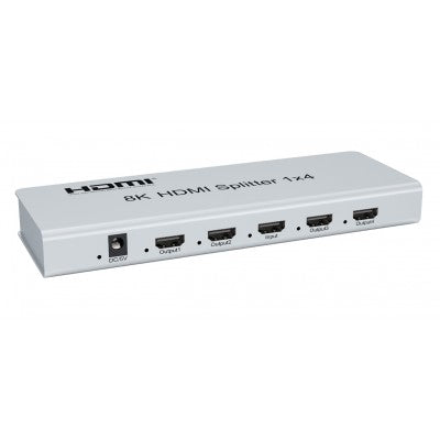 PRO2092H8-04: 8K 2.1 60HZ HDMI Splitter 1In-4 W/IR Extension