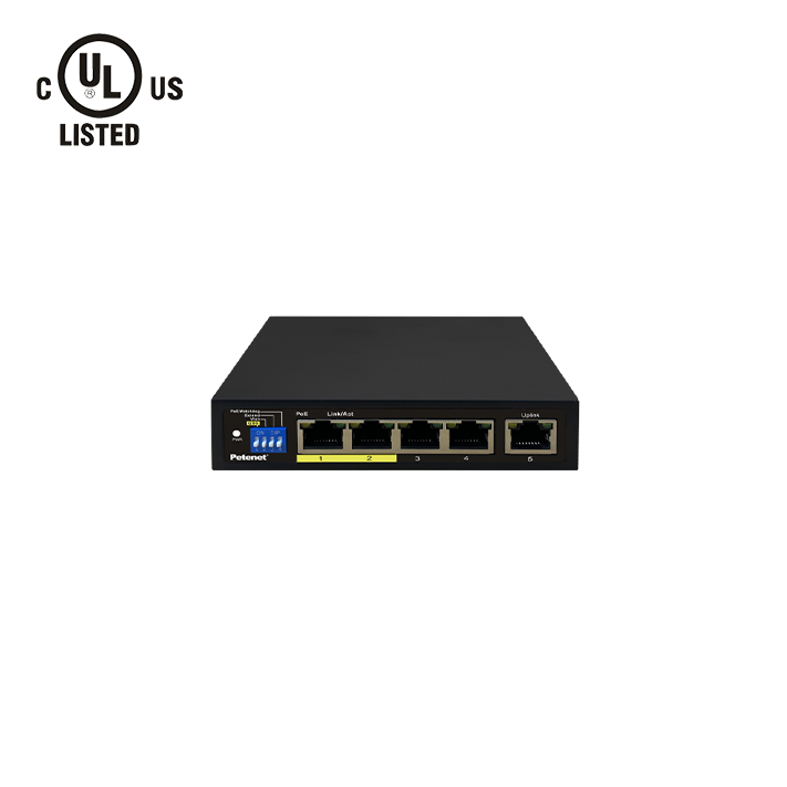 Petenet S7005-4P-65 , 4-Port Gigabit PoE+ Switch with 1 Gigabit RJ45 Uplink Port 🔥 LIMITED-TIME OFFER – DEALER SPECIAL! 🔥