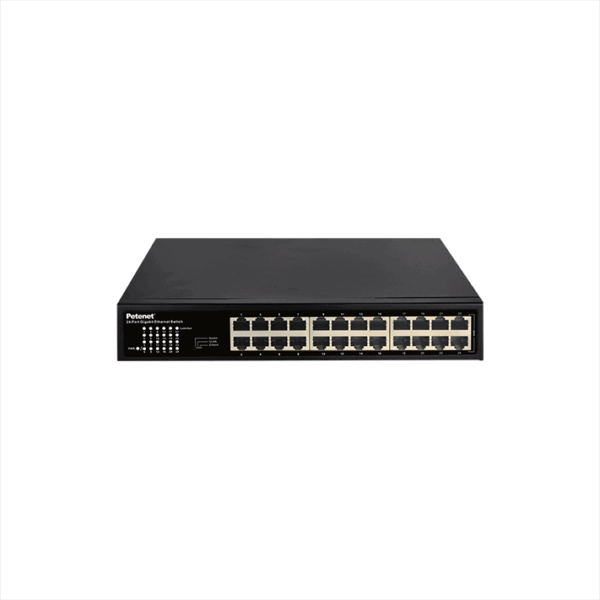 Petenet 24-Port Gigabit Unmanaged Ethernet Switch