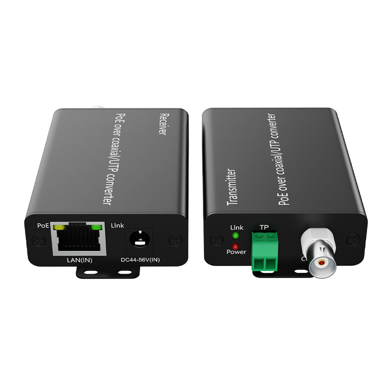 AV Planet - POE-EXT-POC500 Industrial PoE Extender Over Coaxial up to 500m and Twisted Pair up to 300m 2-in-1 Kit