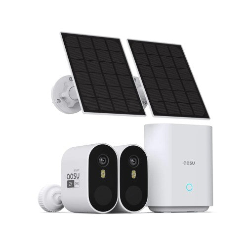 Aosu C7P-2H 3MP 2pcs Solar-Powered Dual Band Wi-Fi Cameras