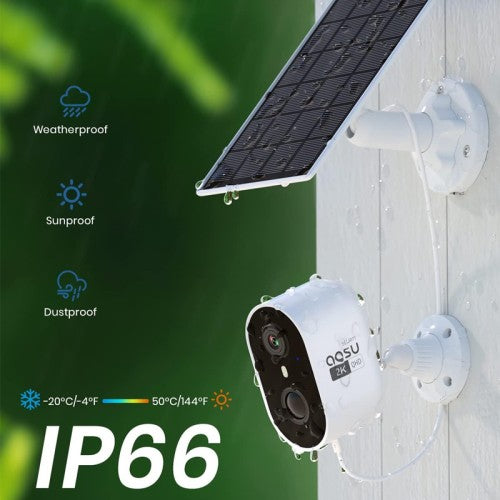 Aosu C7P-2H 3MP 2pcs Solar-Powered Dual Band Wi-Fi Cameras