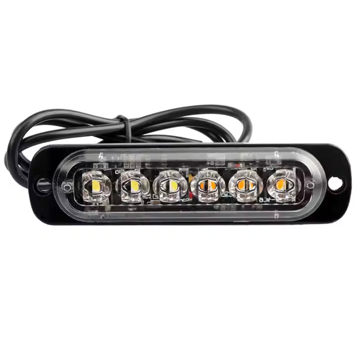 Waterproof LED 12V Flasher Warning 6 LEDs for Outdoor Security Boxes
